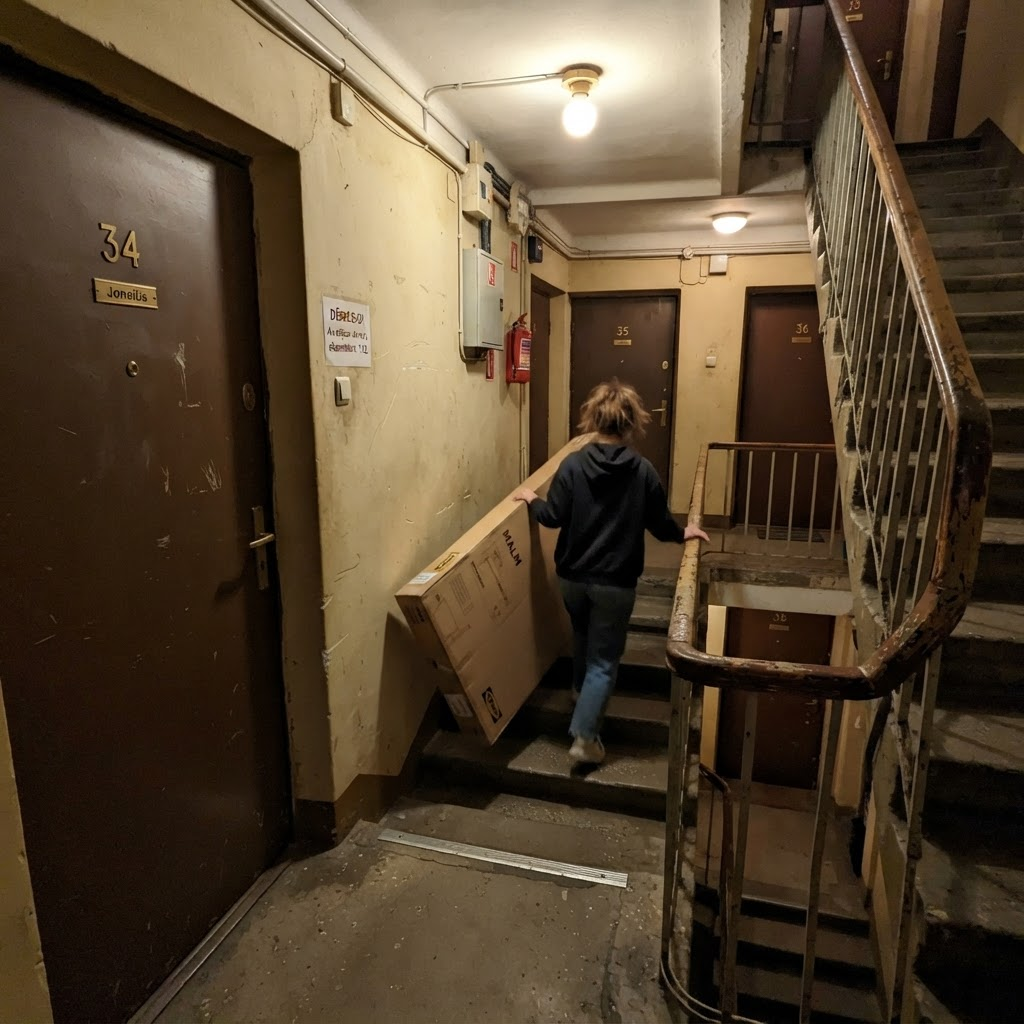 Pervežti sofą ir dėžes į naują butą – nuotrauka 3